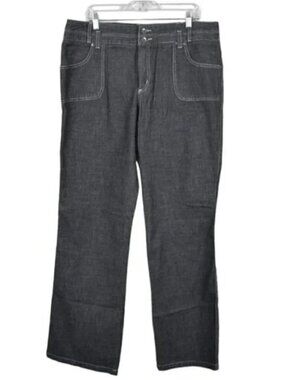Vintage 90's Point Zero Nicole Benisti Wide Leg Jeans Gray NWT Size  15/16